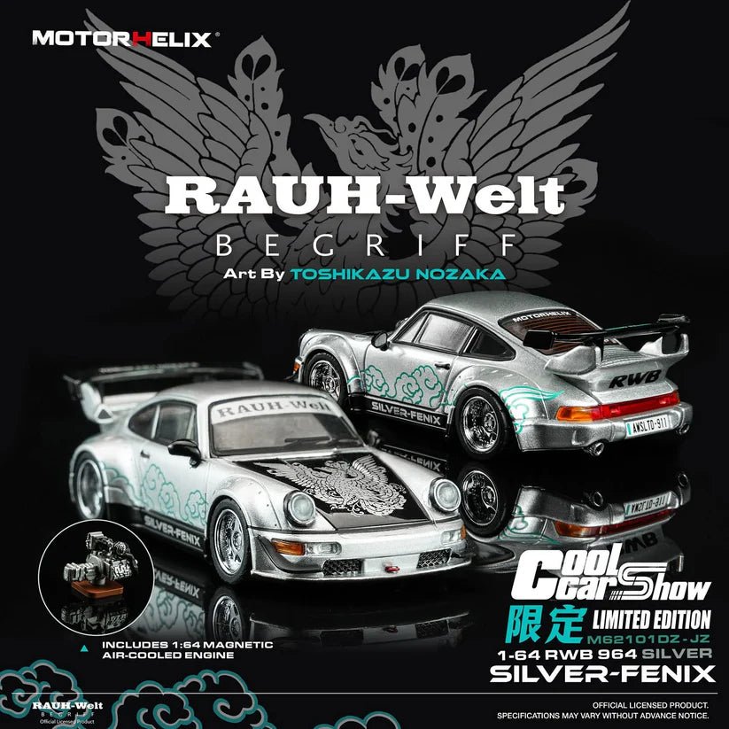 Motor Helix RWB Porsche Silver Fenix　2台 GT Hobby Store - Gundam / Diecast / Model Kits / Tools