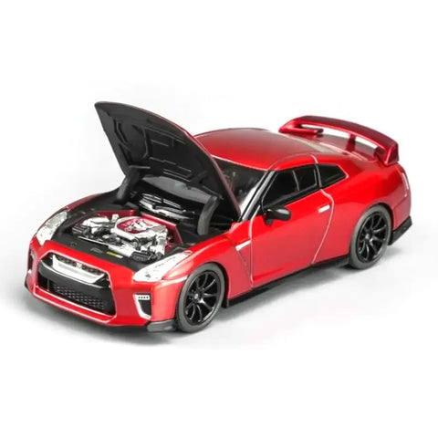 Motorhelix 1/64 Nissan GT‑R (R35) Customized Candy Red Hong Kong Toycar Salon｜VDX Exclusive