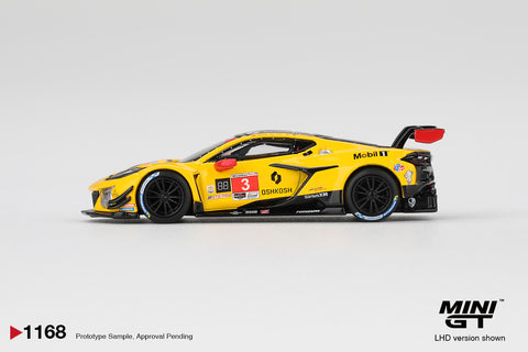 Mini GT 1:64 Chevrolet Corvette Z06 GT3.R #3 Corvette Racing by Pratt Miller Motorsports 2025 IMSA Daytona 24 Hrs