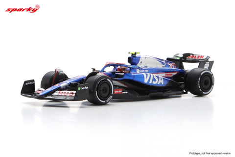 Spark 1/64 Visa Cash App RB Formula One Team VCARB 01 No.22 2024 Yuki Tsunoda