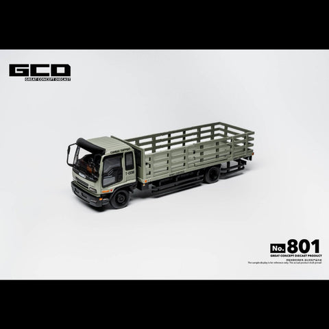 GCD 1/64 2002 Isuzu Forward Medium-Duty Truck - Military Green (RHD)