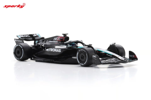 Spark 1/64 Mercedes-AMG PETRONAS Formula One Team No.63 F1 W15 E Performance Bahrain GP 2024 George Russell