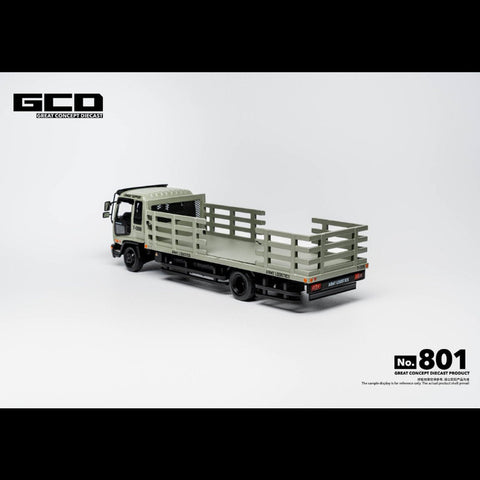 GCD 1/64 2002 Isuzu Forward Medium-Duty Truck - Military Green (RHD)