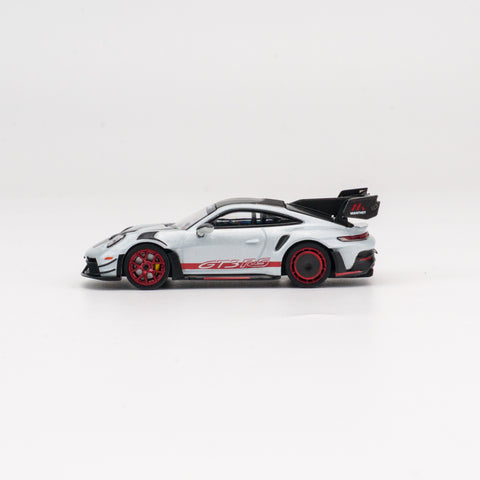 Minichamps 1/64 Porsche 911 (992.1) GT3RS MR - 2026 - Ice Grey Metallic w/ Red Decor