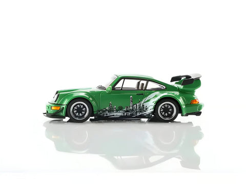 Motorhelix 1/64 RWB 964 Signal Green - Hong Kong Toycar Salon Exclusive