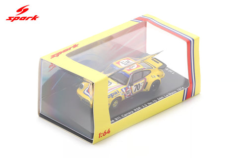 Spark 1/64 Porsche 911 Carrera RSR 3.0 No.70 24h Le Mans 1974 R. Touroul - H. Cachia - D. Rua