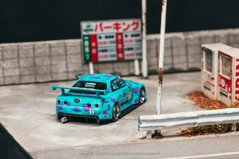 Tarmac Works 1/64 Nissan Skyline GT-R R32 Widebody Jonsibal Disney Sulley – Global64