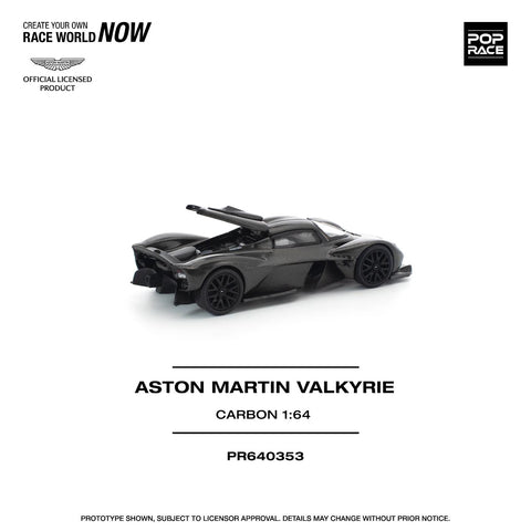 Pop Race 1/64 Aston Martin Valkyrie Carbon Edition