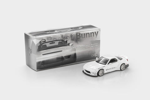 Modelmodel 1/64 Mazda RX7 FD Rocket Bunny White