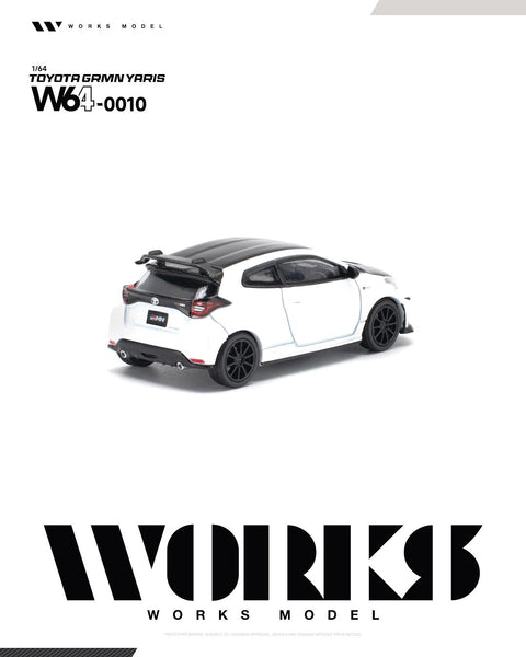 Works 1/64 Toyota GRMN Yaris White