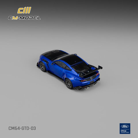 CM Model 1/64 Ford GTD Lightning Blue with Vivid Black Hood