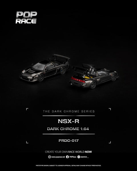 Pop Race 1/64 NSX-R Dark Chrome