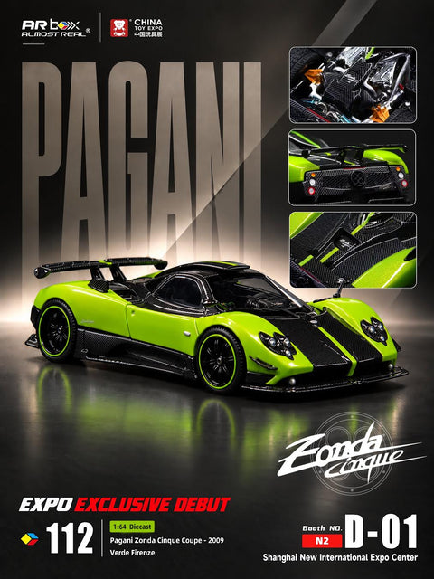 Almost Real 1/64 Pagani Zonda Cinque Coupe - 2009 Verde Firenze (CTE 2026)