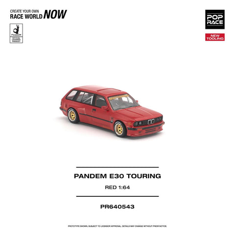 Pop Race 1/64 Pandem E30 Touring Red