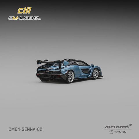 CM Model 1/64 McLaren Senna Ice blue