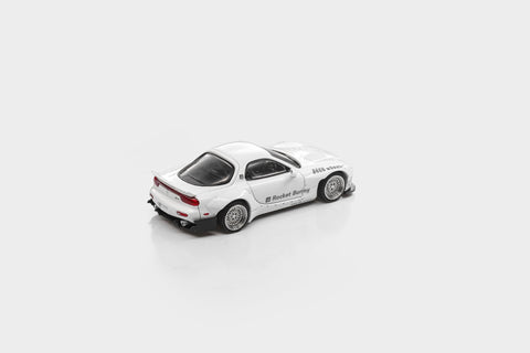 Modelmodel 1/64 Mazda RX7 FD Rocket Bunny White