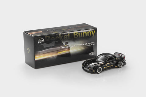 Modelmodel 1/64 Mazda RX7 FD Rocket Bunny Black