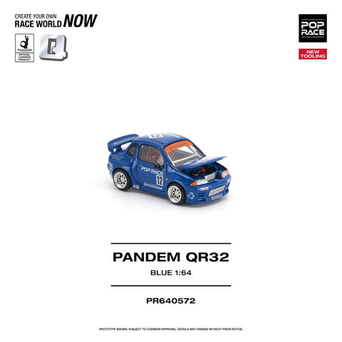 Pop Race 1/64 Pandem QR32 Blue