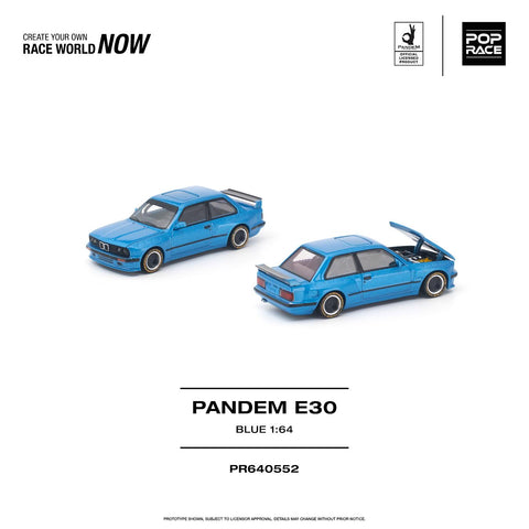 Pop Race 1/64 Pandem E30 Blue
