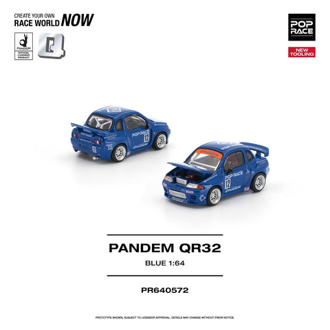 Pop Race 1/64 Pandem QR32 Blue