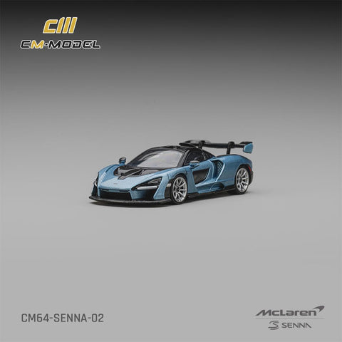 CM Model 1/64 McLaren Senna Ice blue