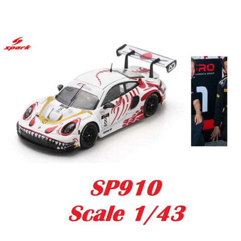 Spark 1/43 Porsche GT3 R No.8 AO Racing Winner Suzuka 1000km 2026 L. Heinrich - A. Picariello - J. Andlauer With Pit Board)