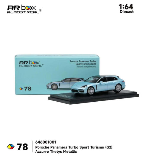 Almost Real 1/64 Porsche Panamera Turbo Sport Turismo (G2) Azzurro Thetys Metallic (CTE 2026)