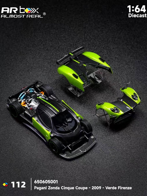 Almost Real 1/64 Pagani Zonda Cinque Coupe - 2009 Verde Firenze (CTE 2026)