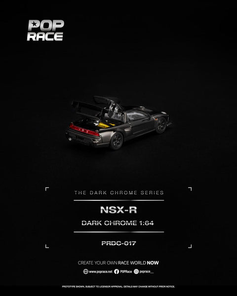Pop Race 1/64 NSX-R Dark Chrome