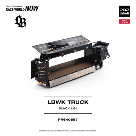 Pop Race 1/64 LBWK Truck - Black