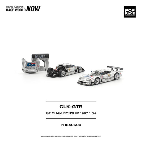 Pop Race 1/64 Mercedes-Benz AMG CLK GTR FIA GT Championship 1997
