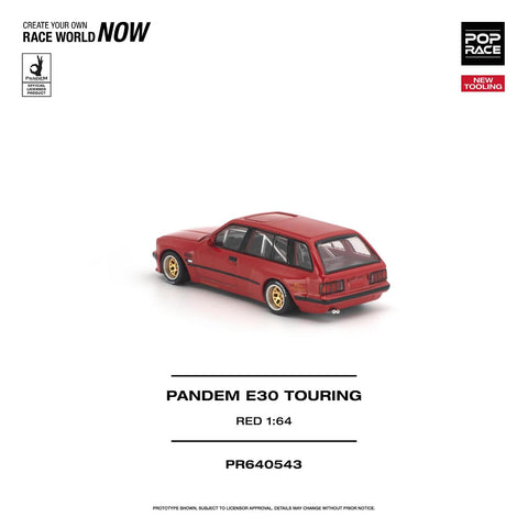 Pop Race 1/64 Pandem E30 Touring Red