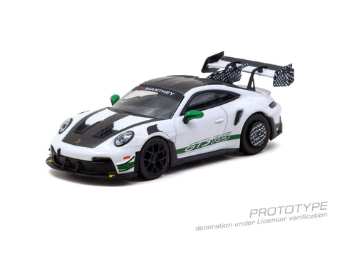 Tarmac Works x Minichamps 1/64 Porsche GT3RS(992.1) MR White Green – Showcase