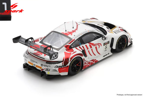 Spark 1/18 Porsche GT3 R No.8 AO Racing Winner Suzuka 1000km 2026 L. Heinrich - A. Picariello - J. Andlauer With Pit Board)