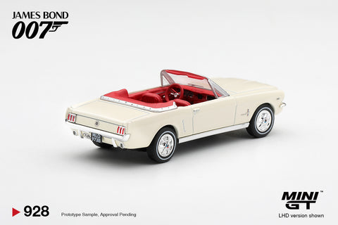 Mini GT 1/64 James Bond 007 1964 Ford Mustang Convertible “Goldfinger”