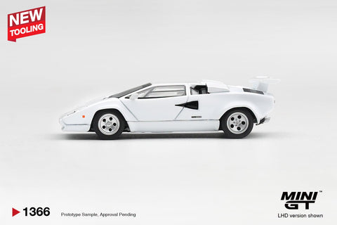Mini GT 1/64 Lamborghini Countach LP500S White