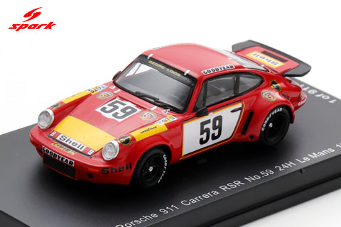 Spark 1/64 Porsche 911 Carrera RSR No.59 24H Le Mans 1975 T. Schenken - H. Ganley Limited 911