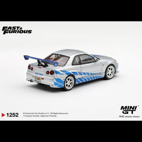 Mini GT 1/64 Nissan Skyline GT-R C-West “2 Fast 2 Furious” Brian O’Conner