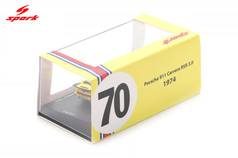 Spark 1/64 Porsche 911 Carrera RSR 3.0 No.70 24h Le Mans 1974 R. Touroul - H. Cachia - D. Rua