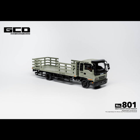 GCD 1/64 2002 Isuzu Forward Medium-Duty Truck - Military Green (RHD)