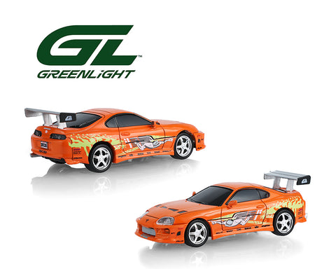 Greenlight Motion 1/64 RC The Fast & The Furious 1994 Toyota Supra “Brian’s Supra” Combo Set