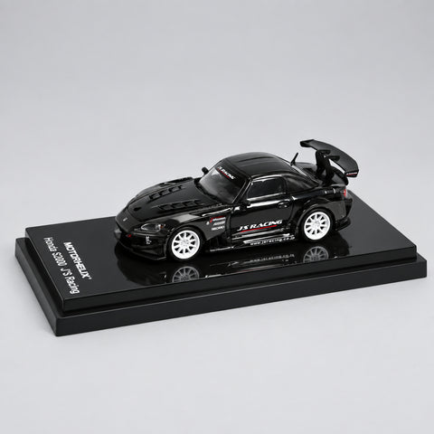 Motorhelix 1/64 Honda S2000 J's racing Customized Black Chrome