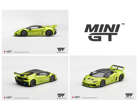 Mini GT 1/64 Lamborghini Huracán LB★WORKS Lime Metallic