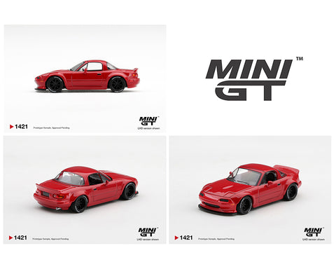 Mini GT 1/64 Mazda MX-5 (NA) Pandem – Classic Red
