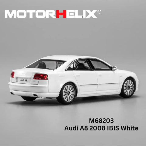 Motorhelix 1/64 Audi A8 2008 IBIS White