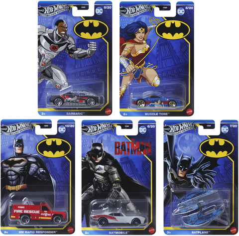 Hot Wheels 1:64 Silver Series Batman 10-Piece P Assortment (Sealed Case)