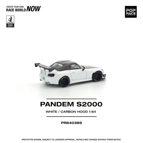 Pop Race 1/64 Pandem S2000 Soft-Top White Tooling Variant