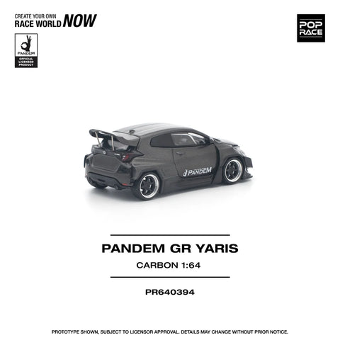 Pop Race 1/64 Pandem GR Yaris Carbon Edition