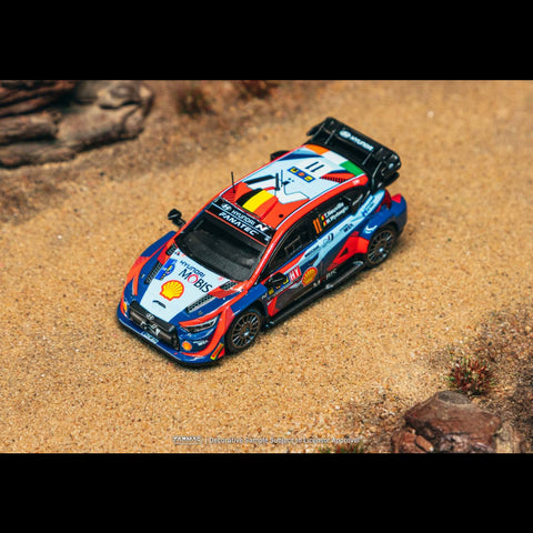 Tarmac Works 1/64 Hyundai i20 N Rally1 Hybrid WRC Central European Rally 2023 Winner Thierry Neuville / Martijn Wydaeghe – Hobby64