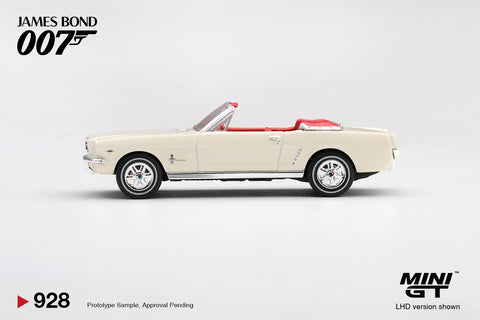 Mini GT 1/64 James Bond 007 1964 Ford Mustang Convertible “Goldfinger”